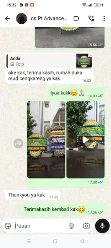 Testimonial Papan Bunga Pernikahan pasawahananyar