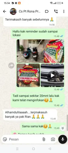 Testimonial Papan Bunga pasawahananyar